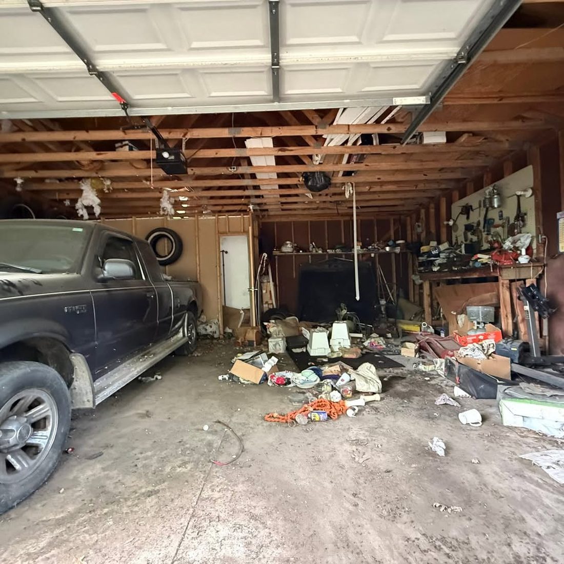 Garage Cleanout in Summit County, OH before